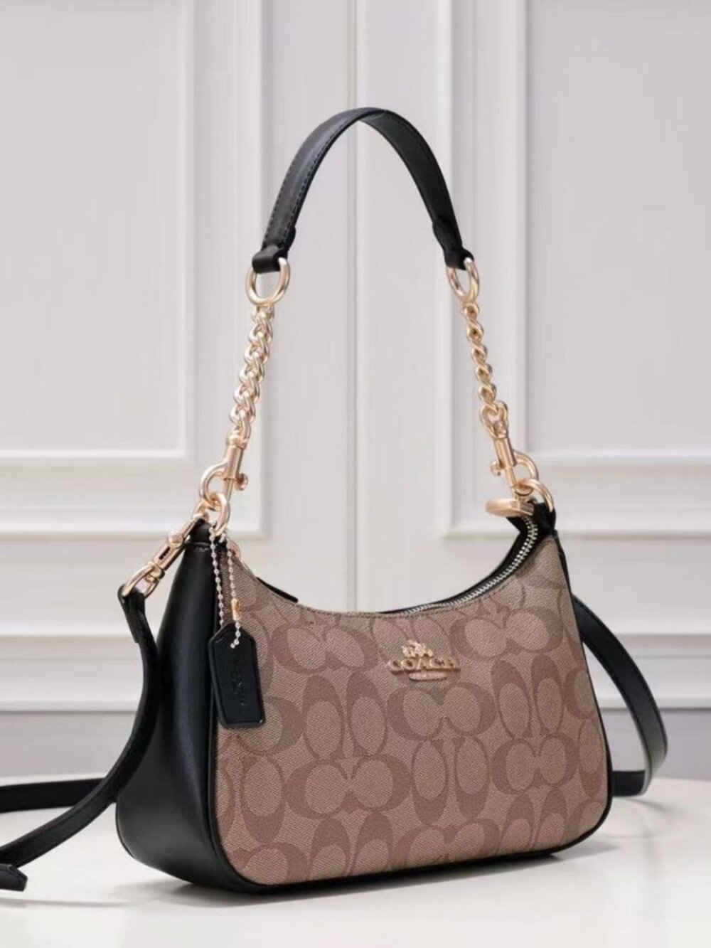 Coach teri shoulder bag insignature canvas bag